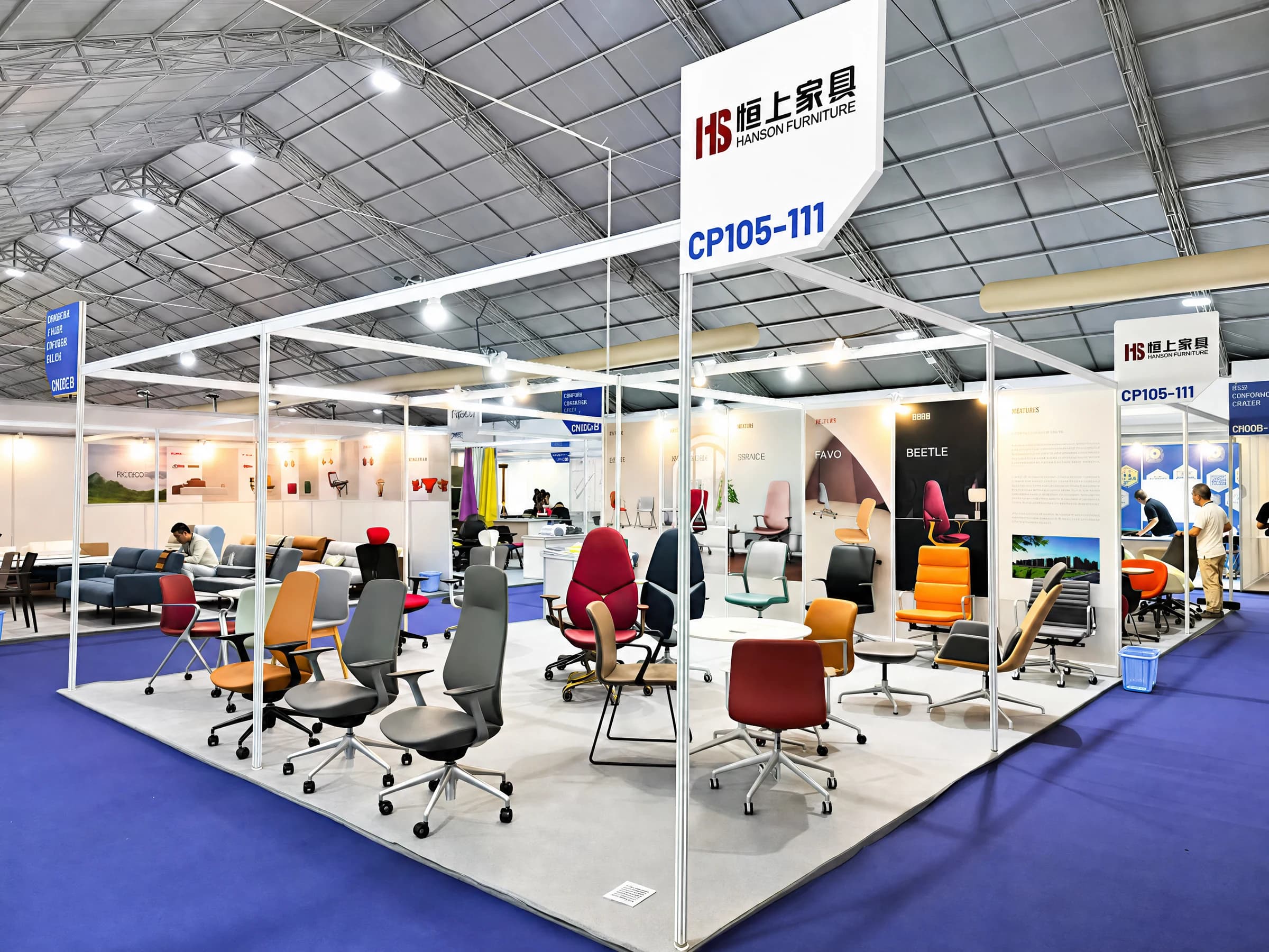 Task, meeting, executive and lounge chairs displayed at HAWA Vietnam