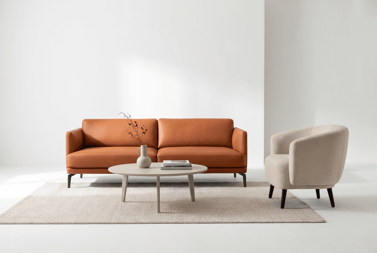 Hanson lounge sofa and chair in a bright contemporary interior