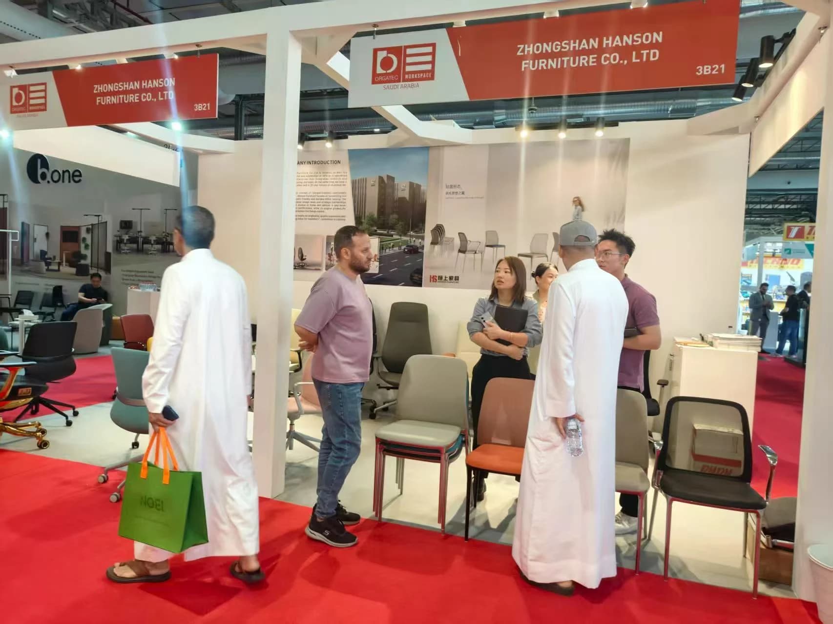 Hanson Furniture booth at ORGATEC WORKSPACE Saudi Arabia 2025