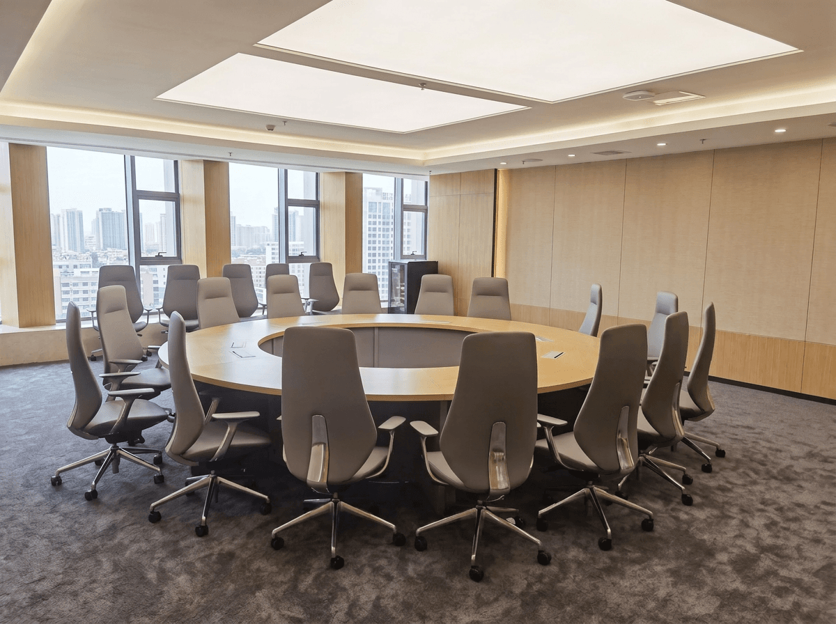 Central collaboration lounge in the Guangzhou office